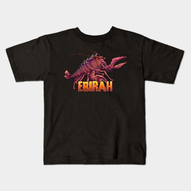 Ebirah Kids T-Shirt by Creepsandbabes